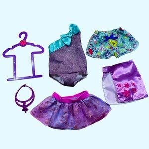 6 Pcs Lot of Doll Clothes & Accessories Fits 18 inch American Girl